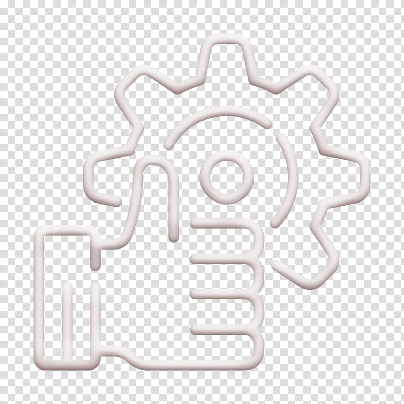 Gear icon Manufacturing icon, Text, Logo, Symbol, Emblem transparent background PNG clipart