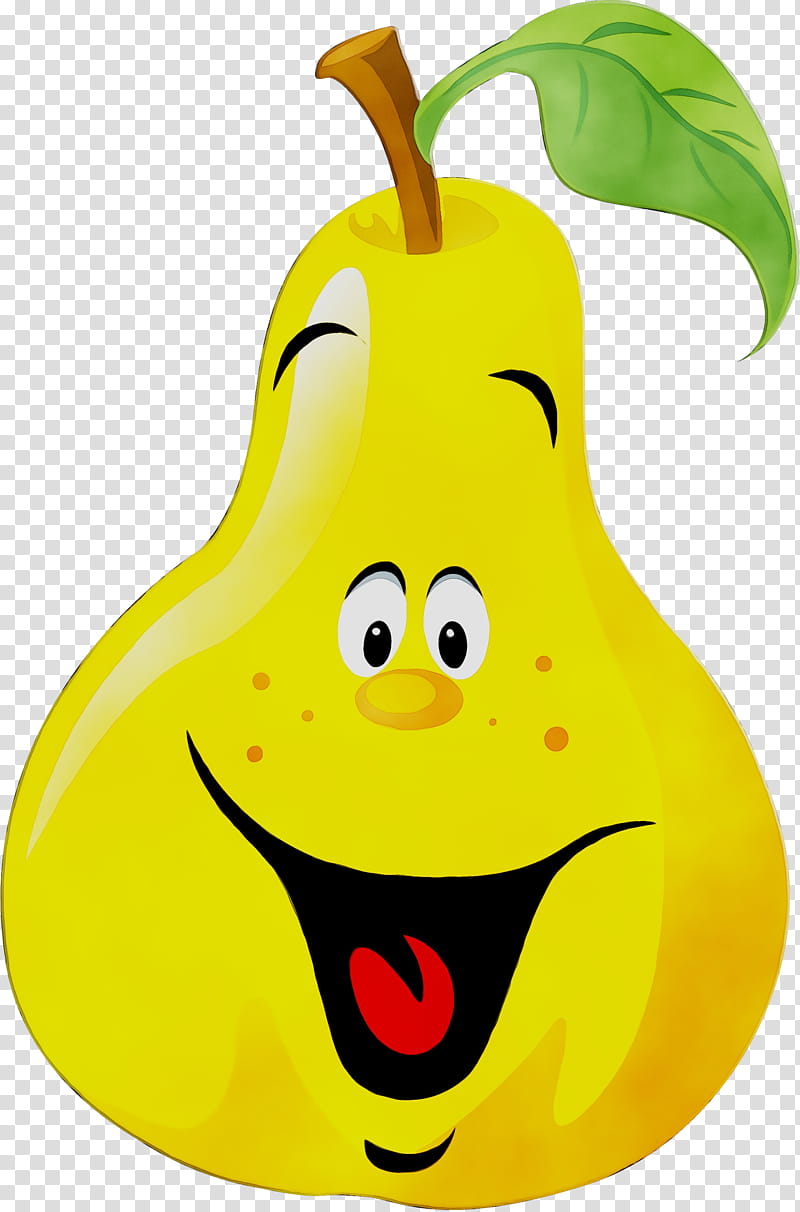 Fruits And Vegetables, Smiley, Food, Pear, Face, Vegetables Fruits, Drawing, Yellow transparent background PNG clipart