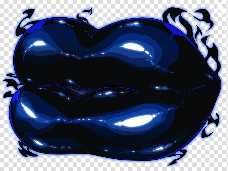 Darkness Shadow balloon Lip , blue lips illustration transparent background PNG clipart