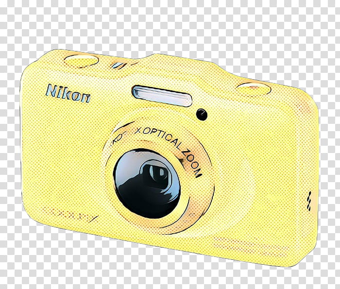 Vintage Camera, Pop Art, Retro, Digital Cameras, Disposable Cameras, Yellow, Cameras Optics, Pointandshoot Camera transparent background PNG clipart