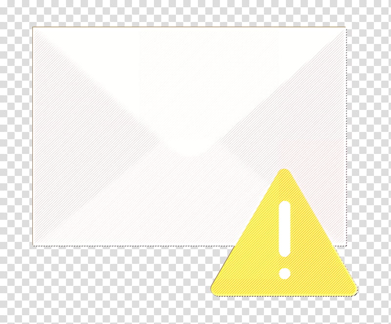 Mail icon Interaction Assets icon, White, Triangle, Yellow, Black, Text, Green, Line transparent background PNG clipart