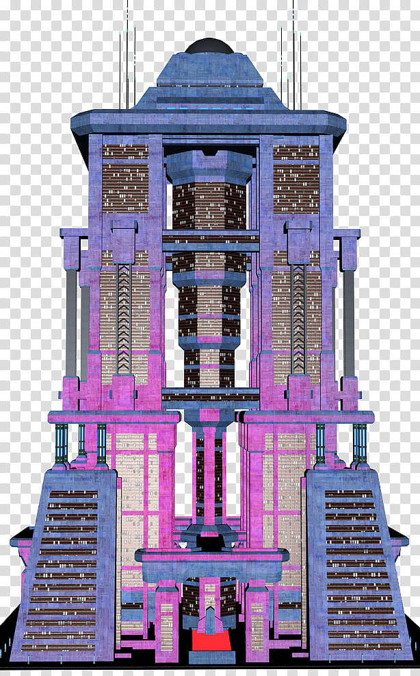 DYSTOPIA sf buildings , purple and pink building illustration transparent background PNG clipart