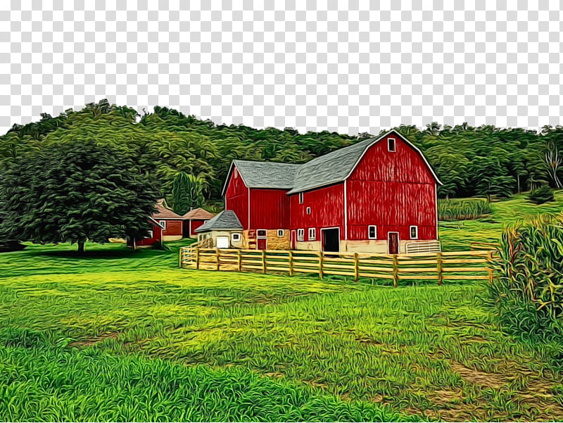 barn farm property house rural area, Watercolor, Paint, Wet Ink, Home, Land Lot, Building, Farmhouse transparent background PNG clipart