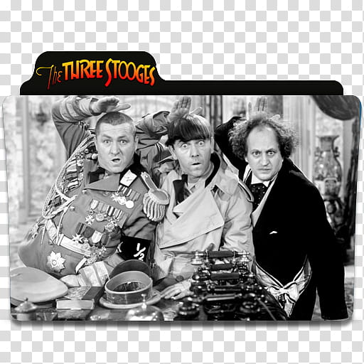 The Three Stooges Folder Icon transparent background PNG clipart