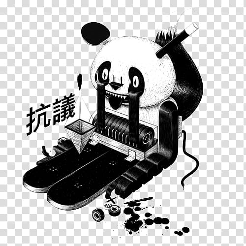 Miscellaneous s, panda machine illustration transparent background PNG clipart