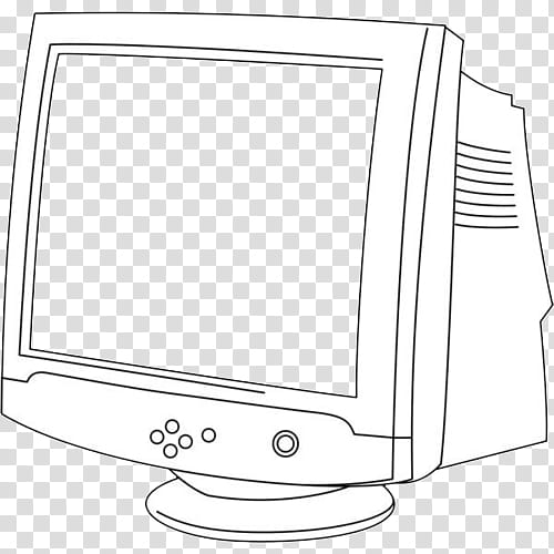 Grunge Devices s, white CRT monitor art transparent background PNG clipart
