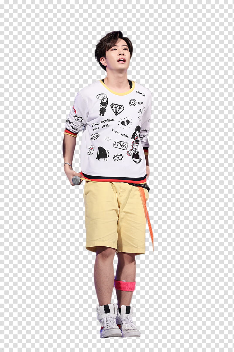 HQ GOT Youngjae, man holds microphone transparent background PNG clipart