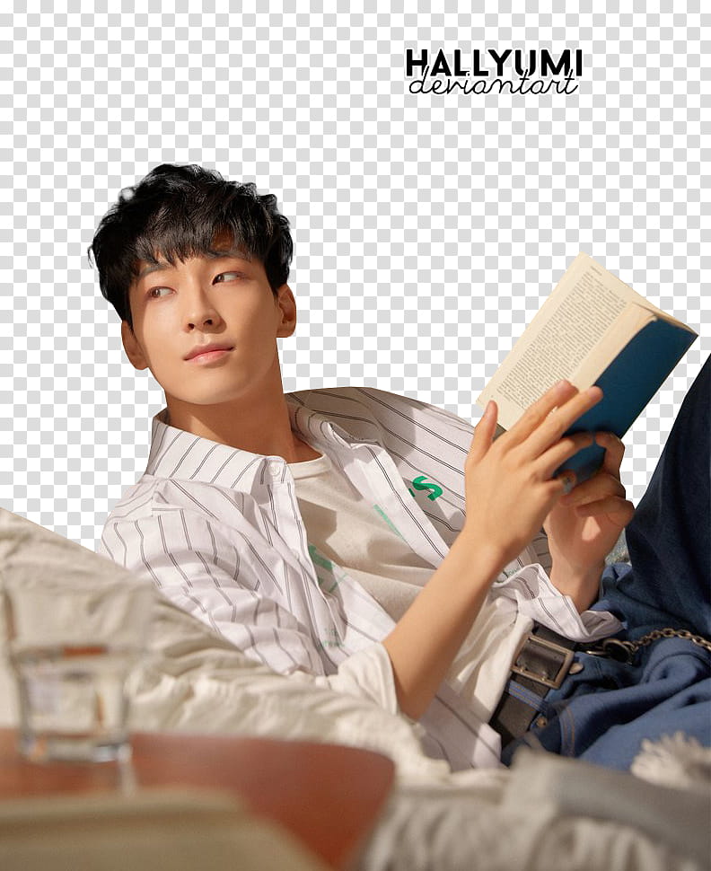 SEVENTEEN You Make My Day Meet Ver, man holding book transparent background PNG clipart