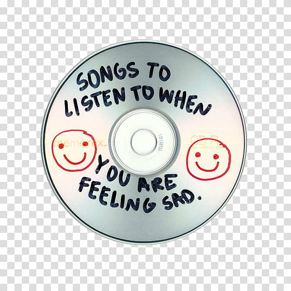 , songs to listen to when you are feeling sad disc transparent background PNG clipart