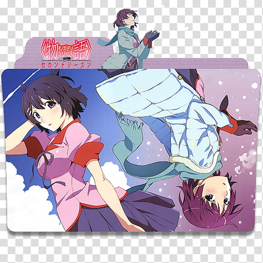 Anime Icon Pack  Summer Season , Monogatari Series  transparent background PNG clipart