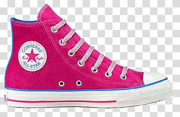 converse, pink and white Converse All Star high-tops transparent background PNG clipart
