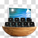 Sphere   the new variation, computer keyboard and monitor inside glass case illustration transparent background PNG clipart