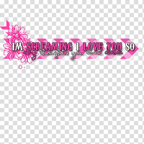 s, pink and white im screaming I love you so transparent background PNG clipart