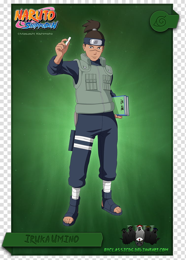 Iruka Umino, Naruto male character illustration transparent background PNG clipart