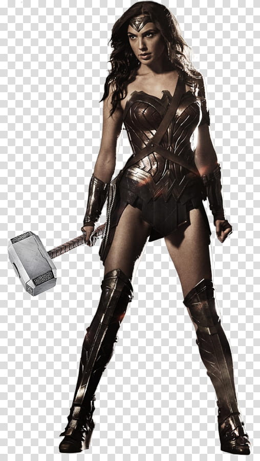 Wonder Woman W Thor Hammer Render transparent background PNG clipart