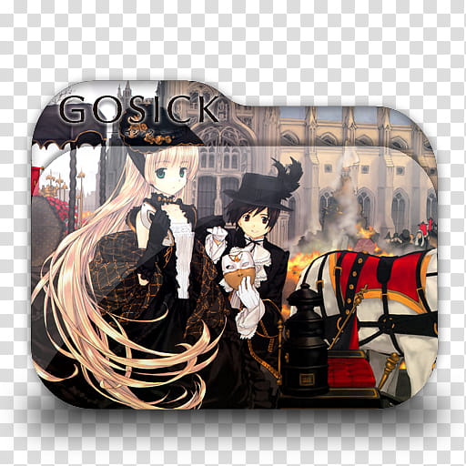 Anime Folder Icon Pack  by Knives, Gosick  transparent background PNG clipart