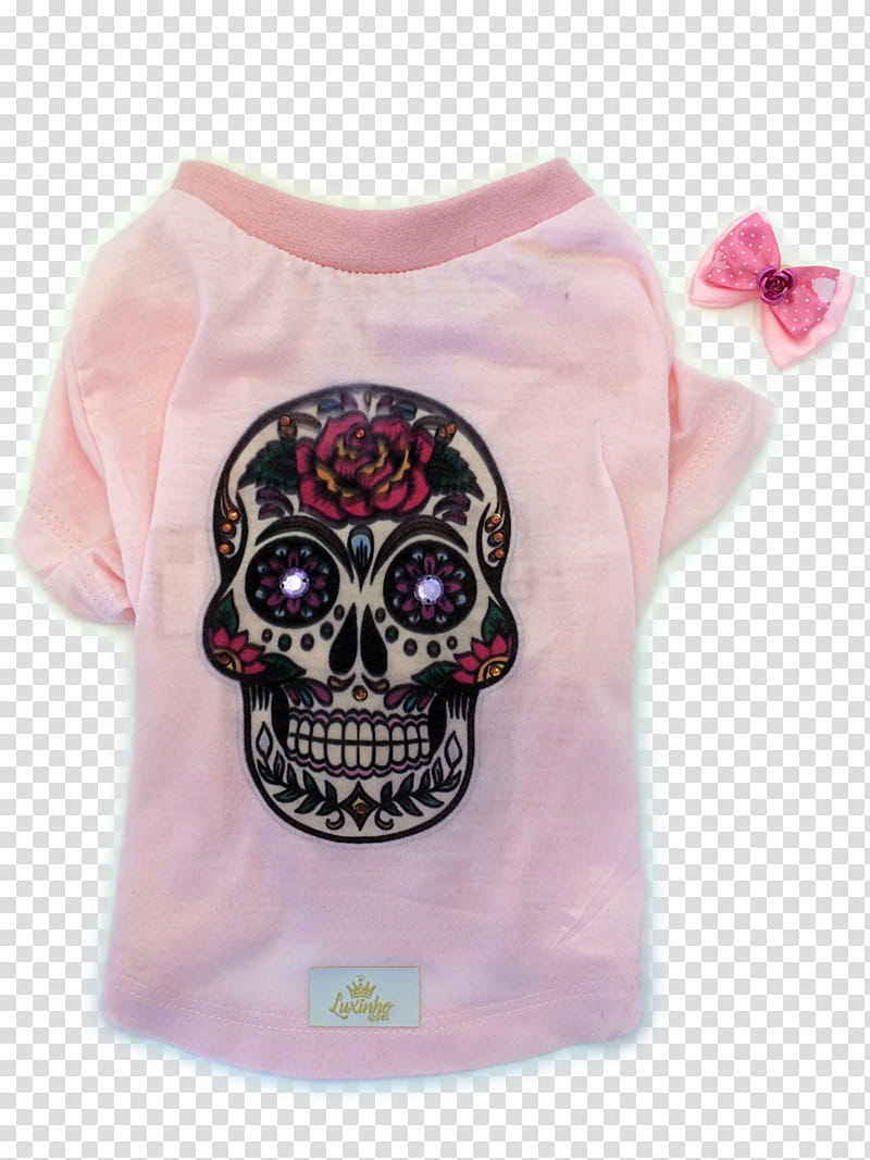 Day Of The Dead Skull, Calavera, Mexicans, Tshirt, Skull And Crossbones, Blouse, Pink, Clothing transparent background PNG clipart