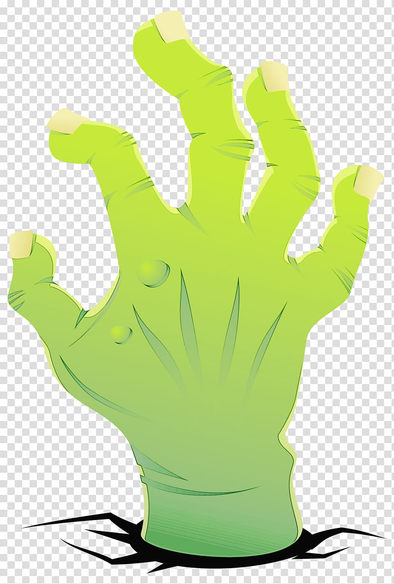 Zombie, Silhouette, Cartoon, Green, Finger, Hand, Gesture, Personal Protective Equipment transparent background PNG clipart