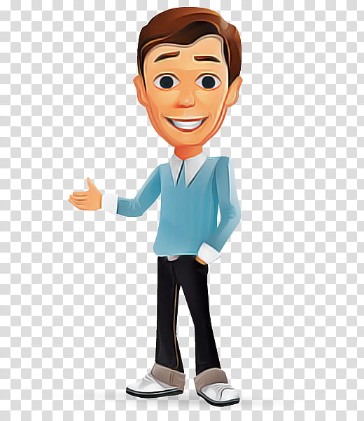 cartoon standing gesture finger okay, Cartoon, Thumb, Animation, Whitecollar Worker transparent background PNG clipart