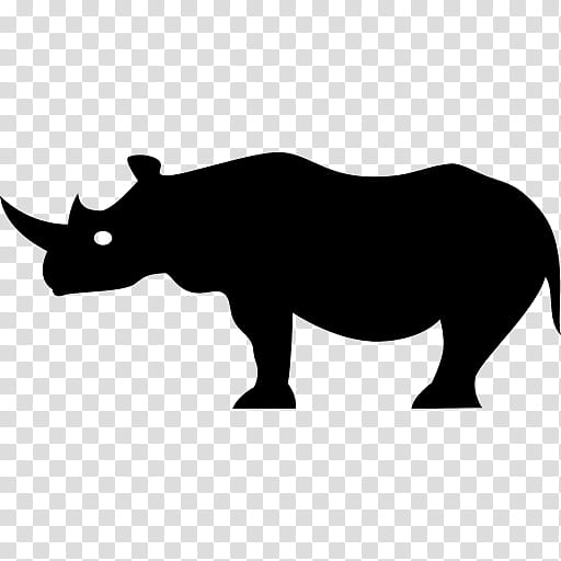 Animal, Rhinoceros, Silhouette, Buffalo, Drawing, Skunk, White Rhinoceros, Black Rhinoceros transparent background PNG clipart