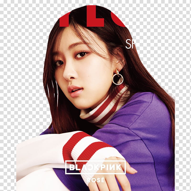 BLACKPINK NYLON JAPAN, woman wearing purple and white top transparent background PNG clipart