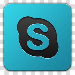Icon , Skype, teal Skype logo transparent background PNG clipart
