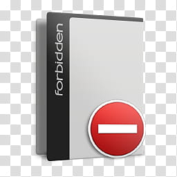 Brushed, Forbidden folder icon transparent background PNG clipart
