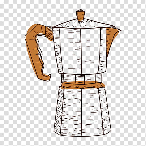 Cafe, Coffee, Coffee Cup, Coffeemaker, Moka Pot, Soy Milk, Drawing, Cafeteira transparent background PNG clipart