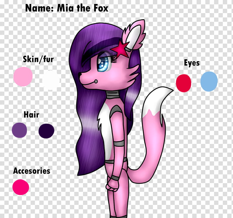 Mia The Fox [FNAF OC] transparent background PNG clipart