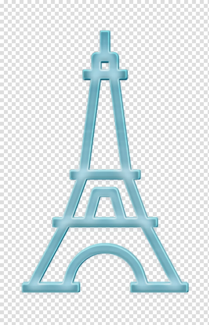 Landmarks icon Eiffel tower icon Landmark icon, Logo transparent background PNG clipart