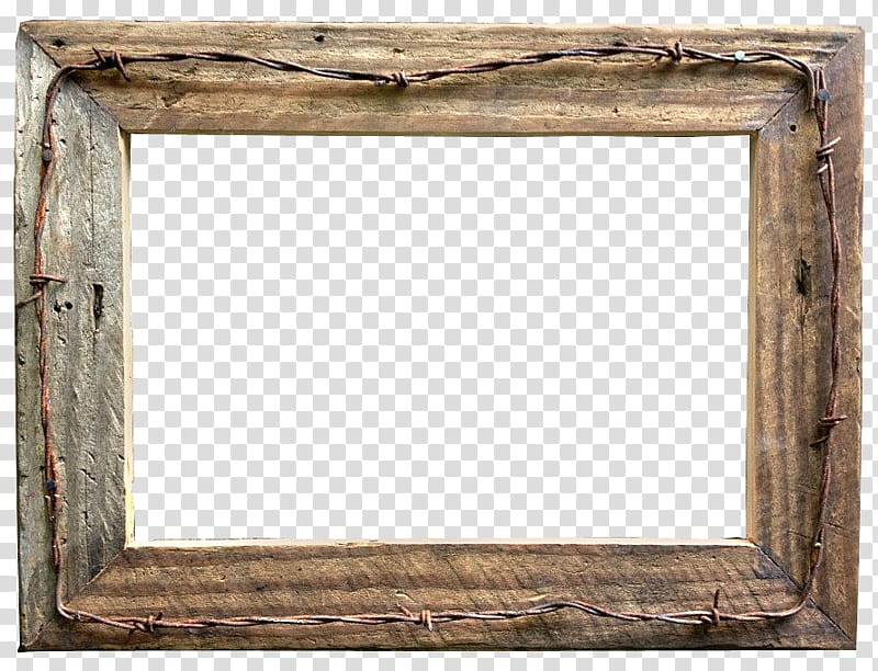 Rustic Wood Frames s, brown border transparent background PNG clipart