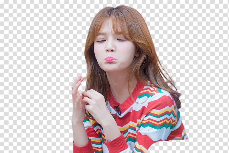 RENDER  S JIMIN AOA, woman pouting lips transparent background PNG clipart