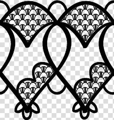 Valentine day lace, black floral template transparent background PNG clipart