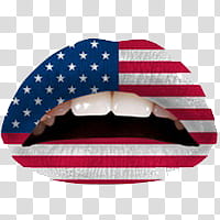 Lips Labios, USA flag-themed lips illustration transparent background PNG clipart