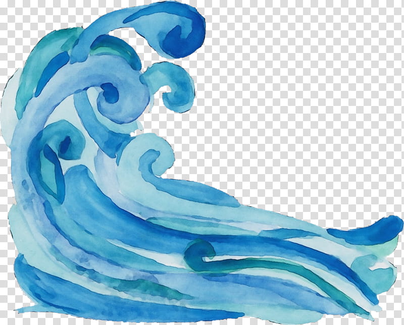 Dolphin, Watercolor, Paint, Wet Ink, Blue, Fish, Aqua transparent background PNG clipart