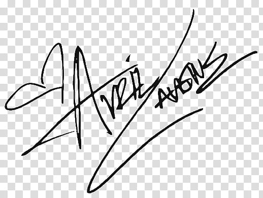 Famous signatures in, Avril Lavigne autograph transparent background PNG clipart