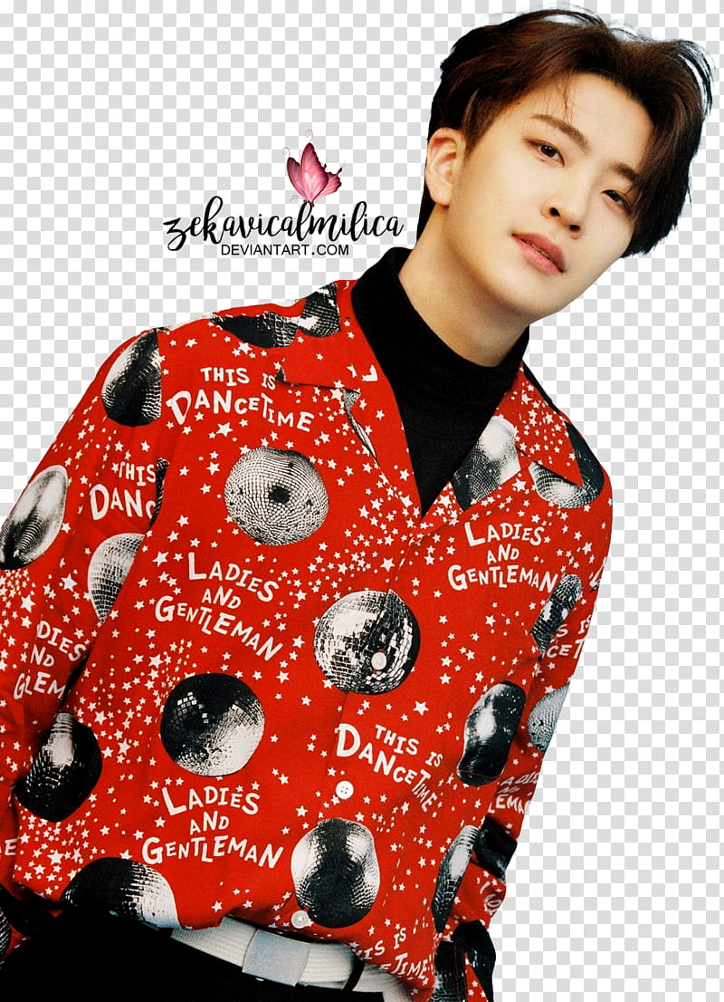 GOT Youngjae Eyes On You, men's red jacket transparent background PNG clipart