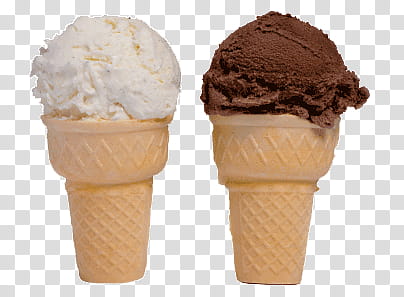 Ice Cream, vanilla and chocolate ice cream transparent background PNG clipart