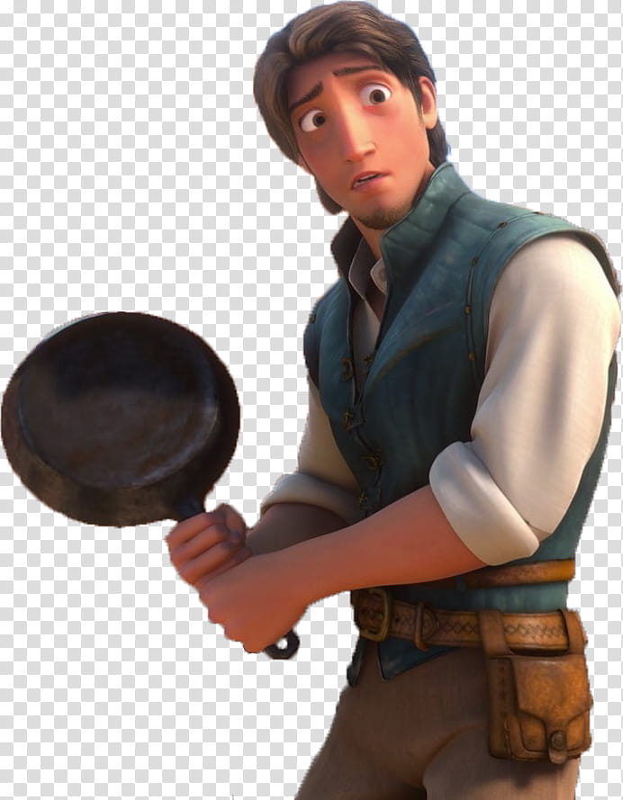 Tangled Flynn Ryder with the Frying Pan transparent background PNG clipart