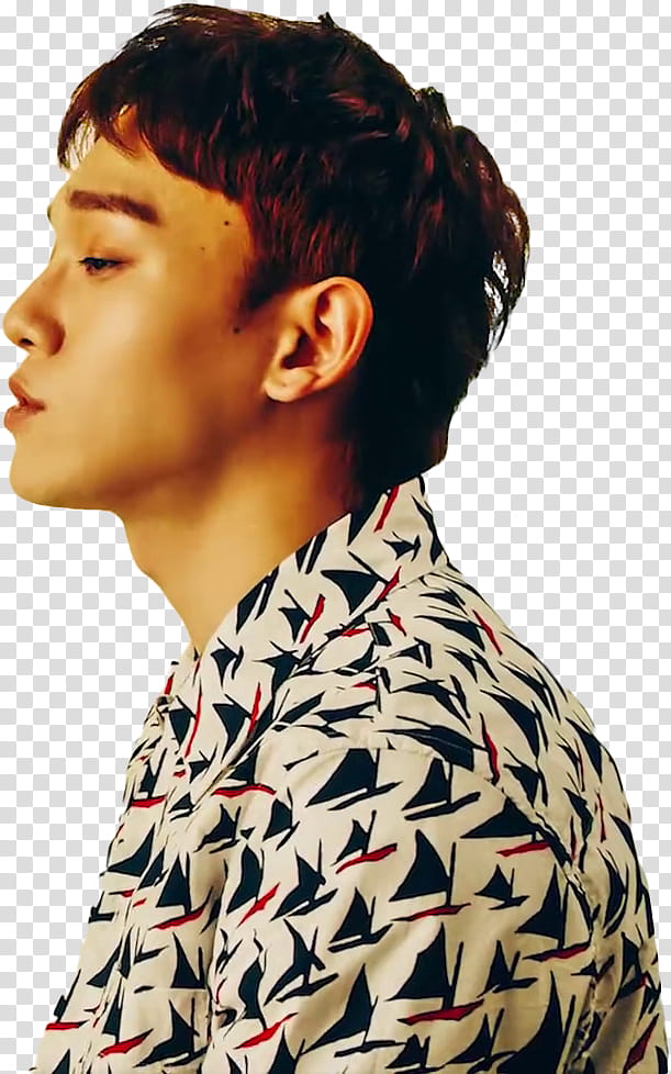 EXO CBX Blooming Day MV, man in side view position transparent background PNG clipart