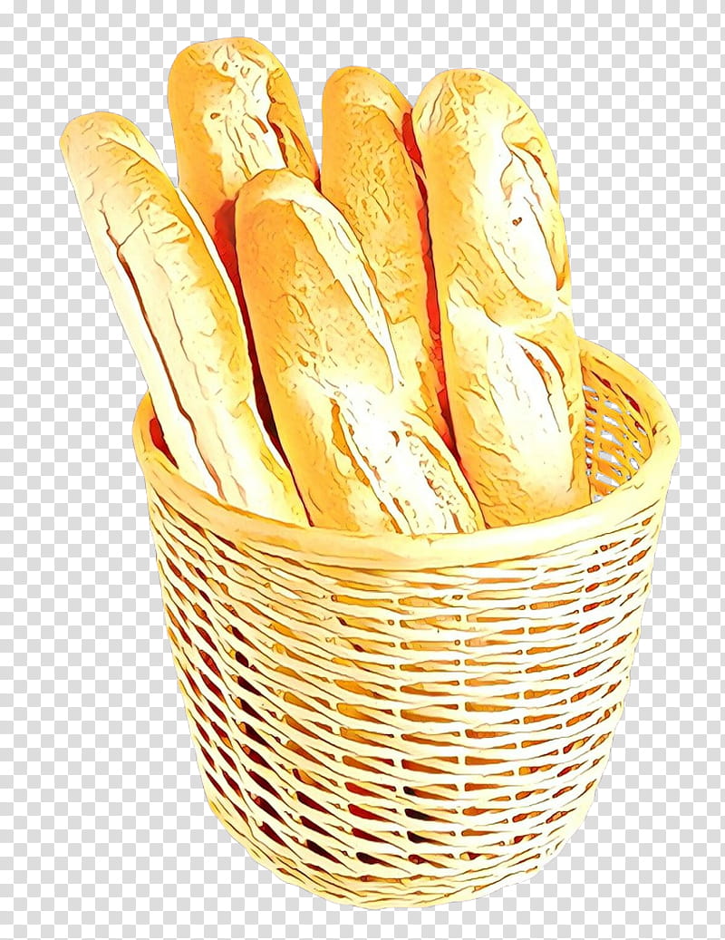 baguette bread food breadstick wicker, Cartoon, Cuisine, Dish, Baked Goods transparent background PNG clipart