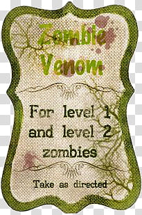 Poison Treats s, zombie venom logo transparent background PNG clipart