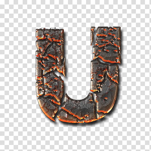 Lava Alphabetical , letter u text transparent background PNG clipart