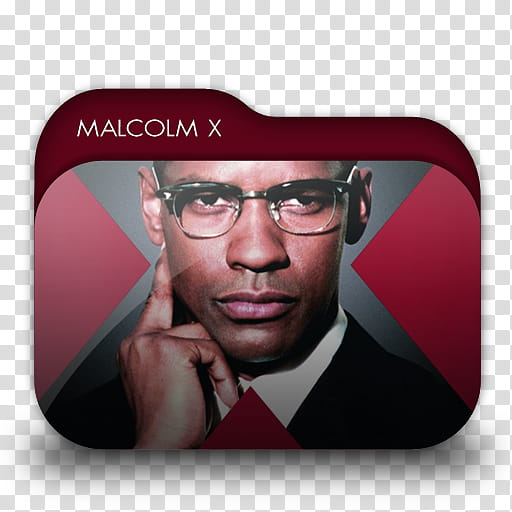 Movie Folders , Malcolm X folder transparent background PNG clipart