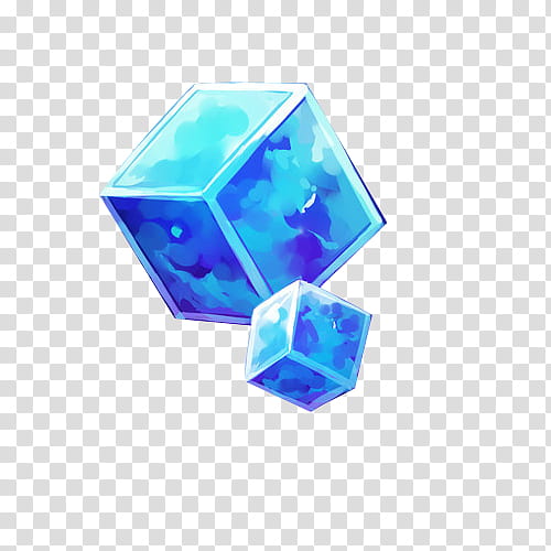 , two blue cubes art transparent background PNG clipart