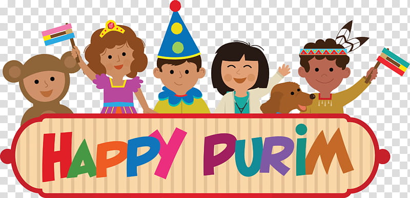 Purim Jewish Holiday, Birthday
, Cartoon, Child, Friendship, Party Supply, Fun, Happy transparent background PNG clipart