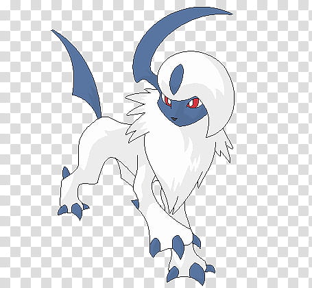 Absol Base, Pokemon illustration transparent background PNG clipart