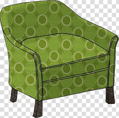 Colored Sofa, green chair transparent background PNG clipart