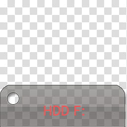 Film dock icons, HDD F, gray and red HDD F: print transparent background PNG clipart