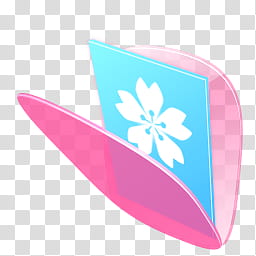 Iconos Y s, L_P, (), pink and blue flower folder icon transparent background PNG clipart